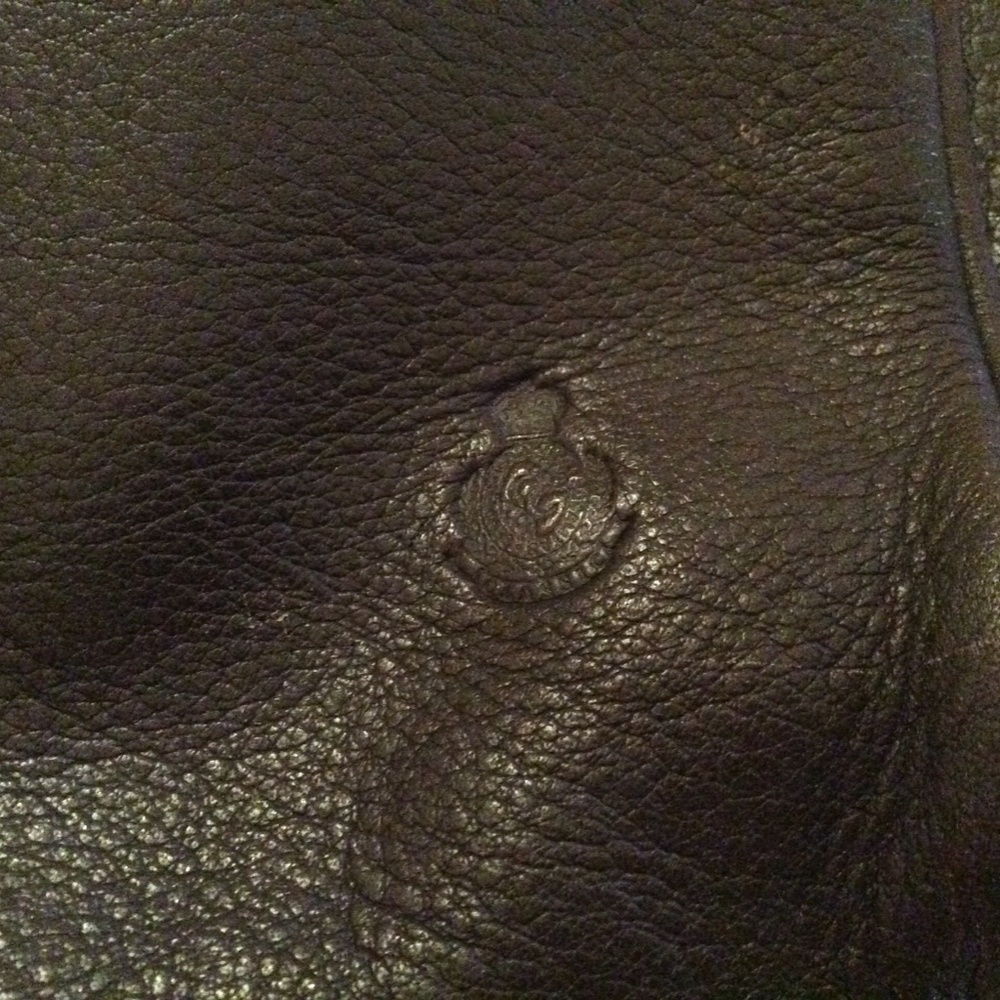 Charter Club Brown Shoulder Leather Handbag Purse - Picture 3 of 8